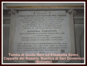 Tomba di Guido Reni ed Elisabetta Sirani, Cappella del Rosario, Basilica di San Domenico (Bologna)
