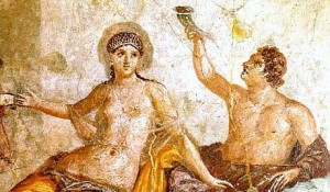 Catullo e Lesbia in un affresco di Ercolano del I sec. a.C.